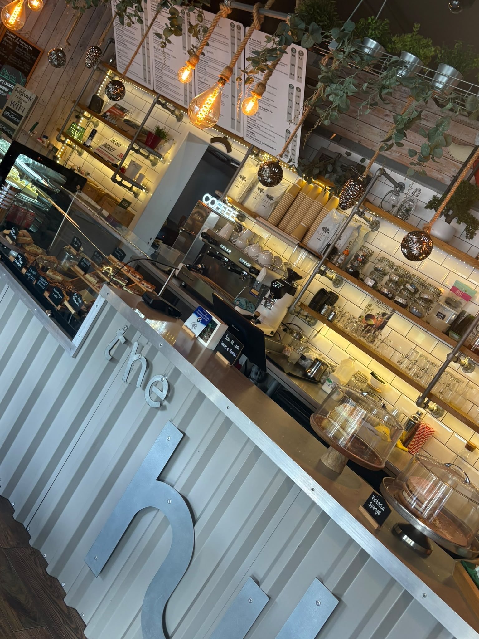 At the coffee bar